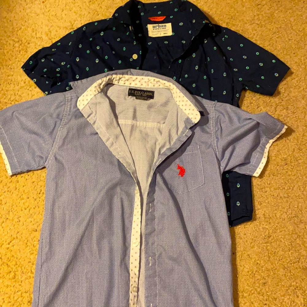 The cutest “Little Man” button up shirts.